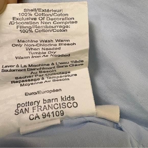 POTTERY BARN KIDS Christopher’s Construction 3 PC Cotton Quilted Pillowcase Sham - Picture 15 of 16